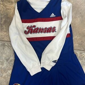 Adidas Blue and White Cheer Set with Red Details